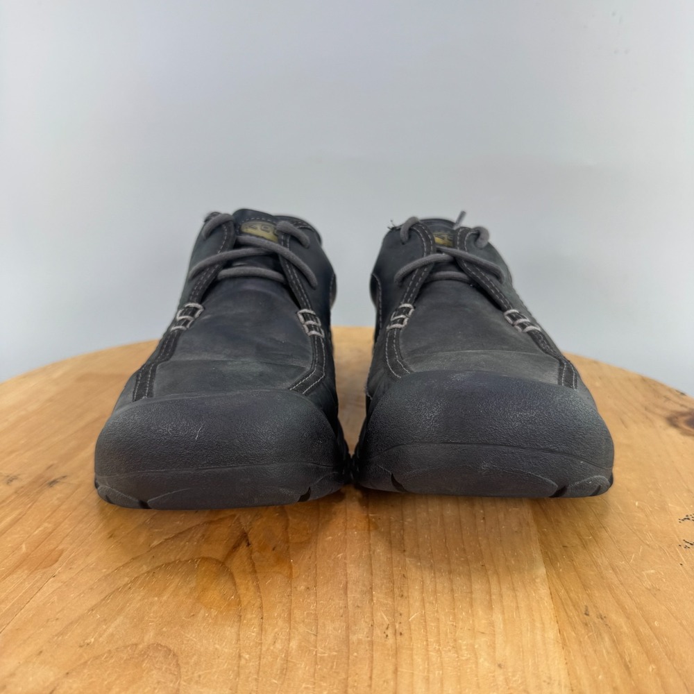 Keen Portsmouth II MensSize 9.5 Shoes Casual 2 Eye Oxford Sneakers Black Leather - Picture 2 of 9